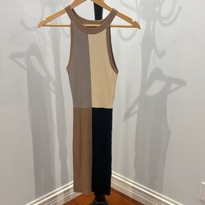 Elegant Sleeveless Knit Midi Dress